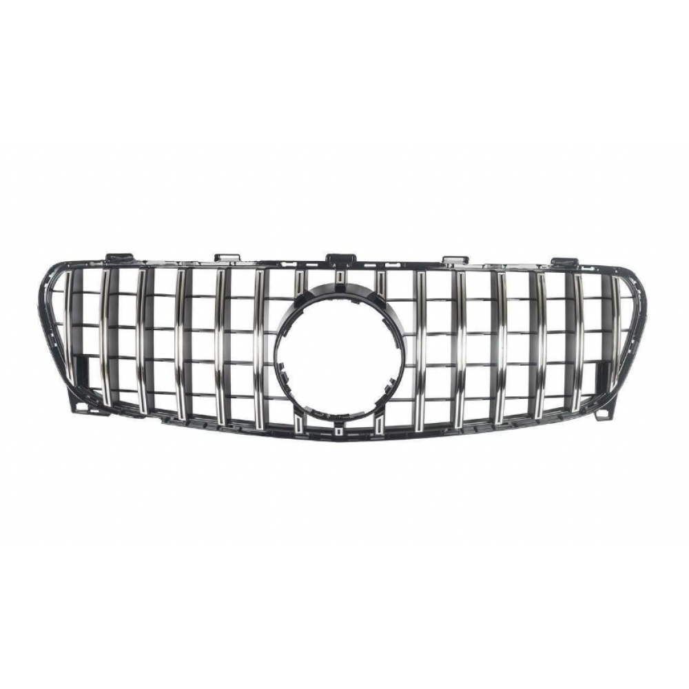 2018-2020 Mercedes-Benz Gla Gtr Style Front Grille | W156 Facelift Chrome Silver Grilles